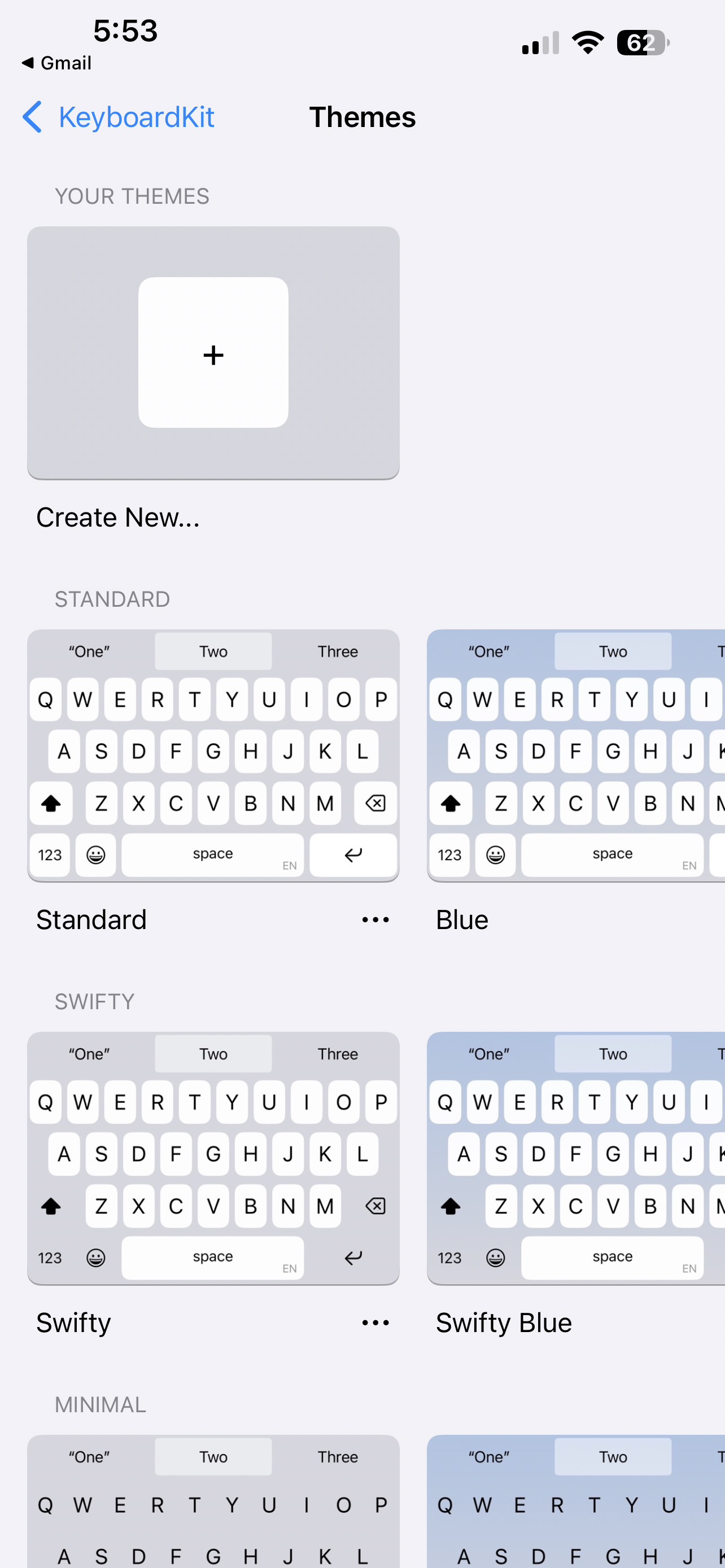 Keyboard Themes Gallery